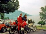 Rast am Lago Maggiore : 1981.Port Grimaud, BMW R45, Europa, Frankreich, Holger Osterbuhr [234], Italien, Klaus Reinecke, MRD, Moped-Touren, Port Grimaud, Verbania, europe, jAlbum
